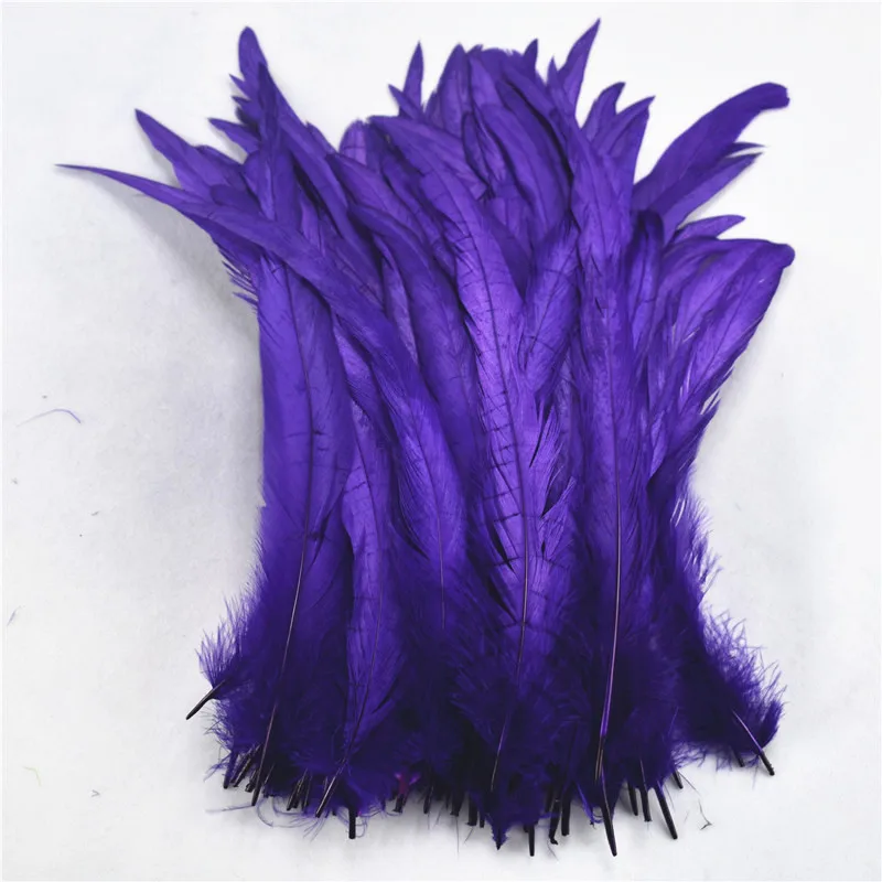 

200Pcs/Lot Rooster Tail Feather Rooster Feather Decor 25-30CM 10-12" Pheasant Feathers for Crafts Wedding Accessories Decoration