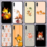 anime funny foxs cute fundas phone cover for samsung galaxy a12 a32 5g a70 a50 a52 4g a02s a10 a72 a10s a40 tpu case shell coque
