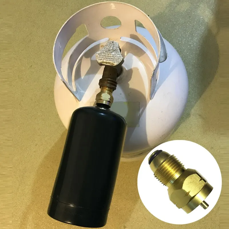 Адаптер для заправки пропана универсальная газовая горелка кемпинга латунная