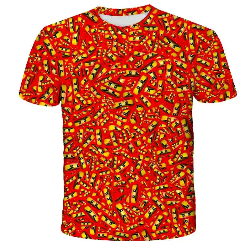 

Boys Clothes 3D Cartoon Robloxing T-shirt Kids For Boys Girls Summer Funny Short Sleeved Children's Wear Baby Clothes T shirts