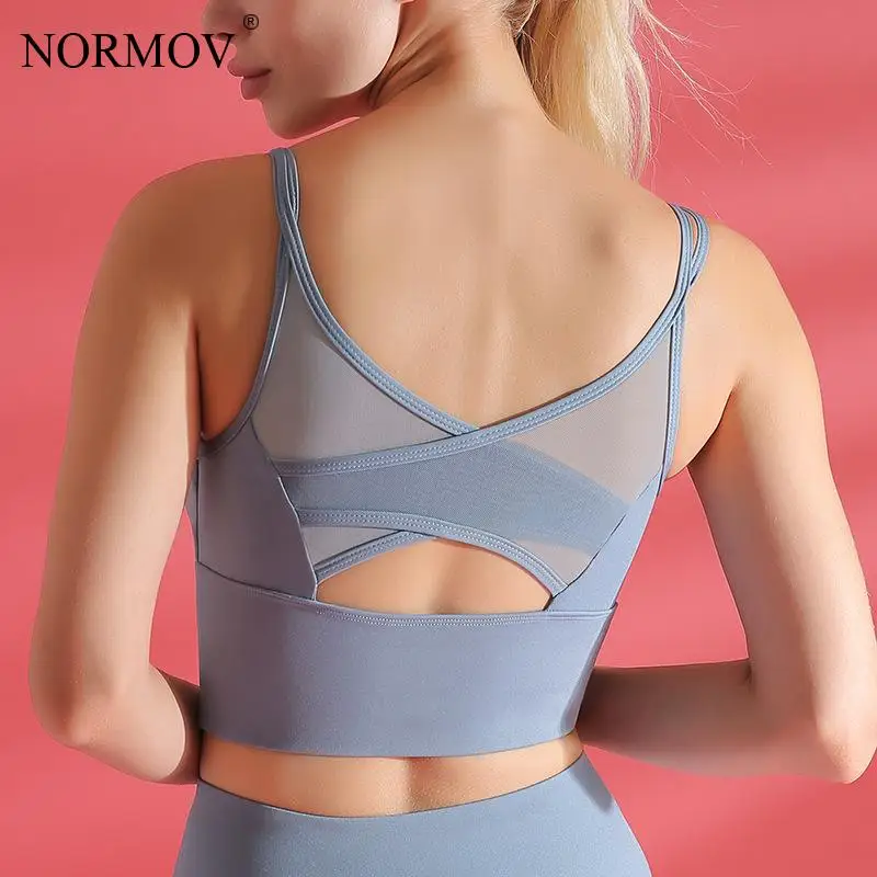 Женский бесшовный бюстгальтер NORMOV сексуальный Противоударный Спортивный