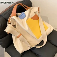 women high capacity canvas big shoulder crossbody bag fashion casual travel handbags and purses environmental protection