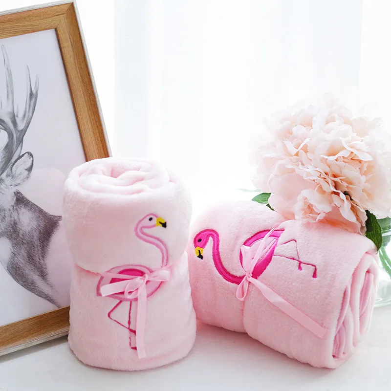 

Скандинавский стиль кавайное пушистое розовое одеяло с Фламинго двухстороннее портативное Фланелевое флисовое покрывало подарок на день ...