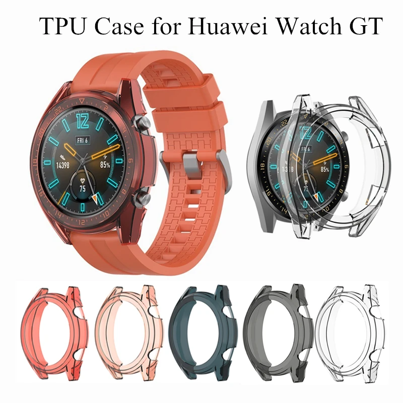 

Силиконовый защитный чехол для Huawei Watch GT 42 мм элегантный 46 мм мягкий прозрачный защитный чехол из ТПУ ажурный чехол рамка бампер