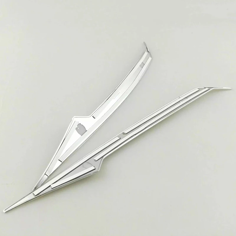 

Car For Toyota RAV4 2016-2018 Chrome Trim Decor Front Lamp Sticker Strip