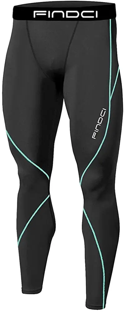 Мужской спортивный костюм для бега Findci компрессионная рубашка + брюки облегающие