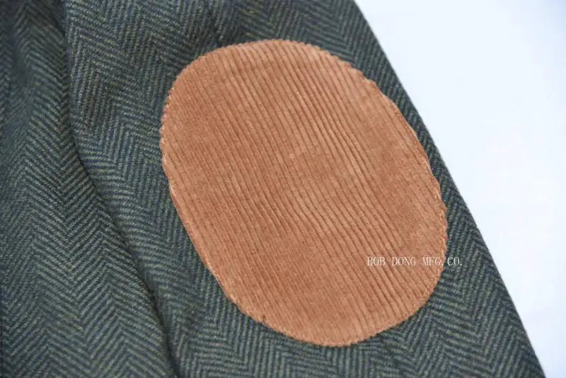 Kopen Bob Dong Retro Stijl Tweed Jas Blazer Mannen Visgraat Wol Sport Jas Groen