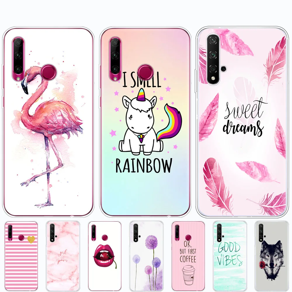 Чехол для Honor 20 силиконовая задняя крышка чехол телефона Huawei Pro Lite Honor20