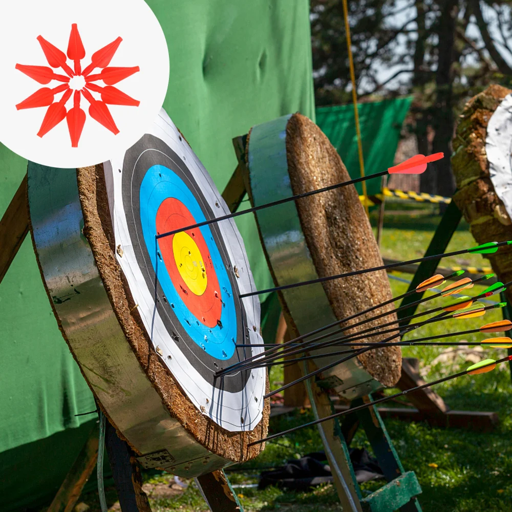 

10Pcs 8mm Diameter Archery Shoot Arrow Tail Accessory for Compound Recurve Bow