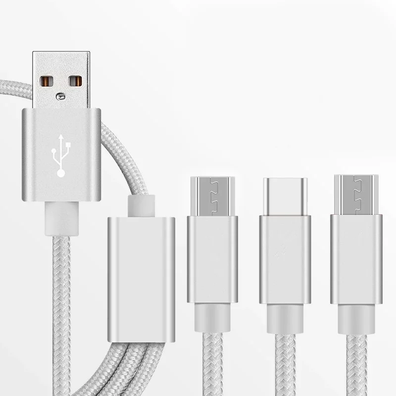 USB Charger Cable for iPhone X 8 7 6 5 Micro Type C Samsung Galaxy S9 S8 Fast Charging Cord | Мобильные телефоны и