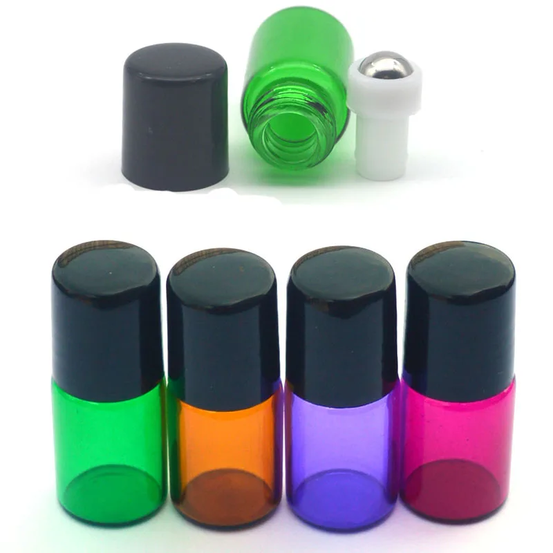 3 шт. пустой модный парфюмерный образец 2CC красочные флакон с роликовой крышкой