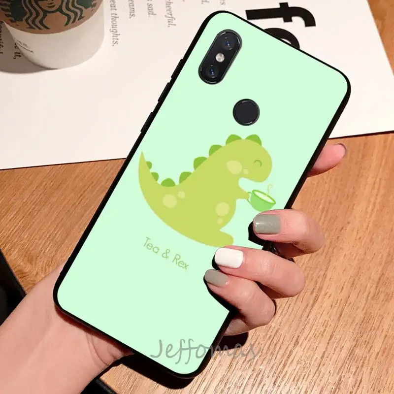 

Little dinosaur cartoon cute animal Phone Case For Xiaomi Redmi note 7 8 9 t max3 s 10 pro lite coque shell cover funda