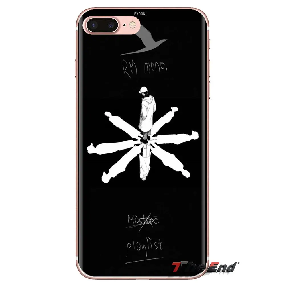 RM Mono 2018 Mixtape Soft Transparent Cases Covers For Xiaomi Mi4 Mi5 Mi5S Mi6 Mi A1 A2 5X 6X 8 9 Lite SE Pro Max Mix 2 3 2S |