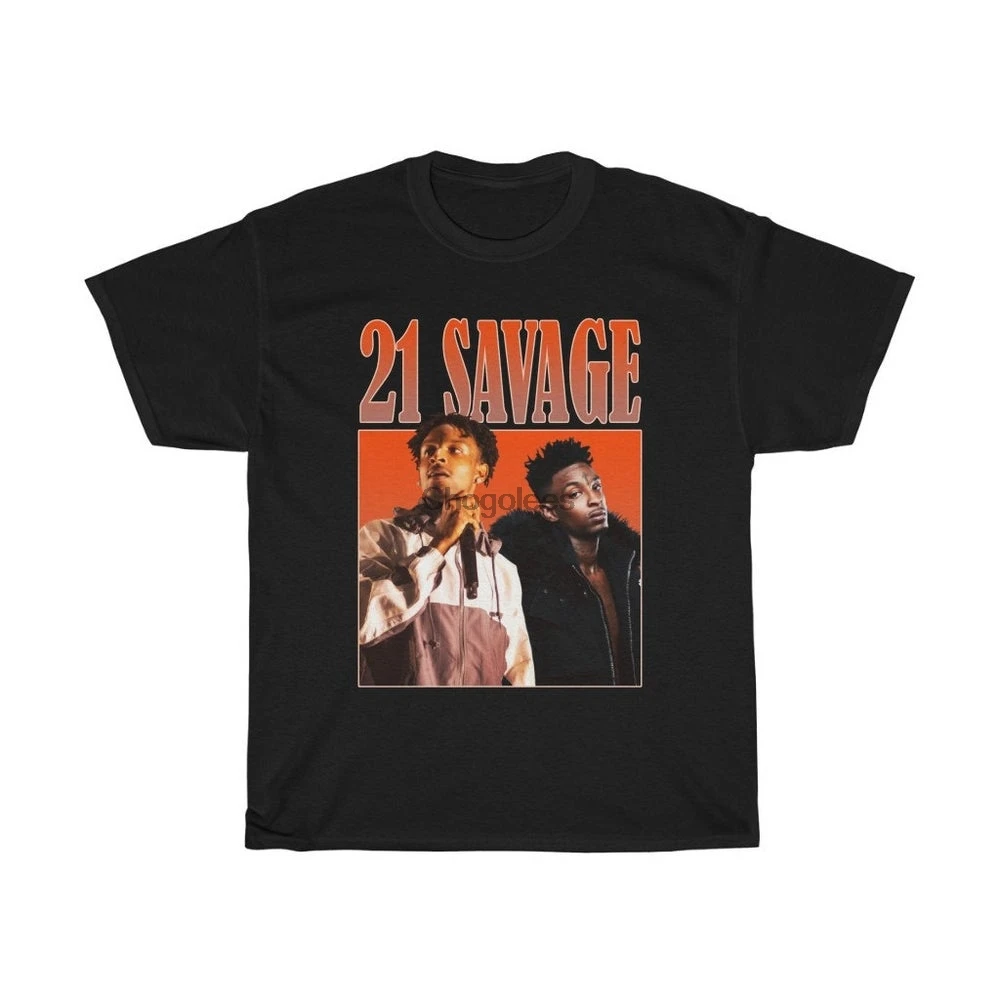 21 savage футболка Rnb Rap хип-хоп 90-х Ретро винтажная искусственная кожа унисекс