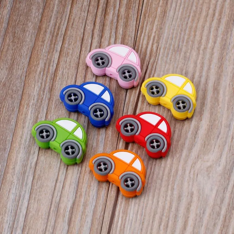 

5pcs Silicone Beads Baby Teething Toys Food Grade DIY Necklace Bracelet Pacifier Chain Silicone Teether BPA Free