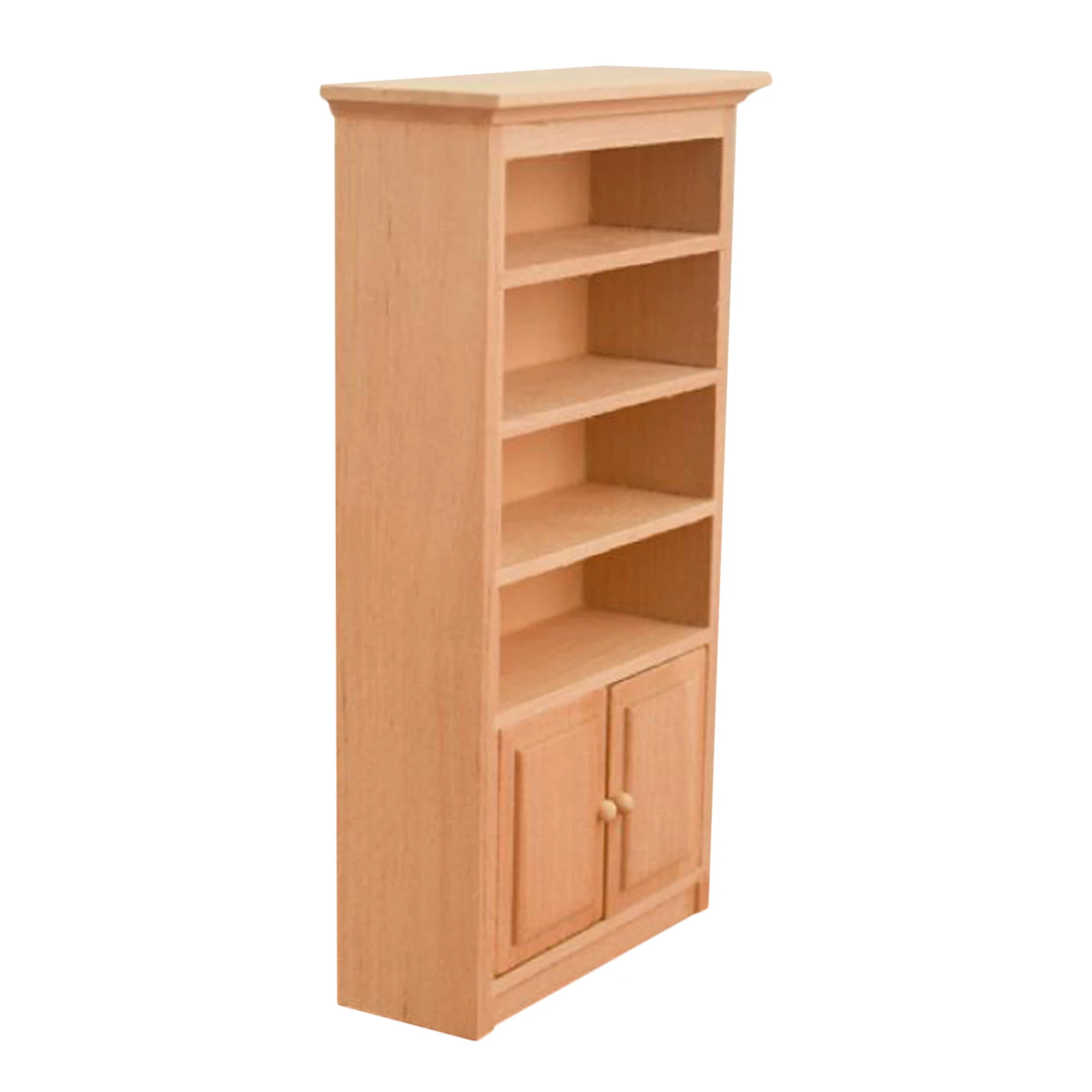 

1/12 Scale Dollhouse Miniature Wooden Cabinet Bookshelf Simulation Model Living Room Furniture Supplies Scenery Ornaments