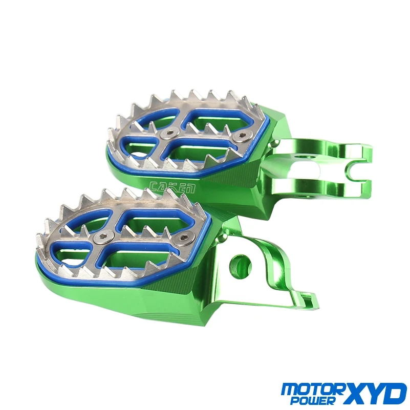 CNC мотоцикл заготовка MX широкие подножки педали для квасаки KX250F 06-16 KX450F 07-16 KLX450R