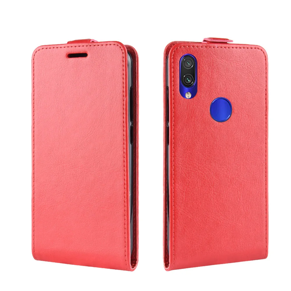 Красный Флип-чехол для Xiao mi PocoPhone F1 mi A3 Red mi Note 8 Pro mi Note 3 4X 5A 5 Plus mi 5X 6X A3 8 mi 5X чехол для телефона из искусственной кожи - Цвет: Красный