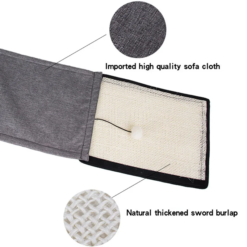 Коврик-Когтеточка для кошачьей мебели защита от царапин моющиеся сизальные