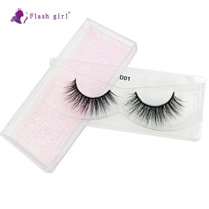 Flash Girl 5D норковые ресницы 1 пара самоклеющиеся Личная этикетка макияж оптовая