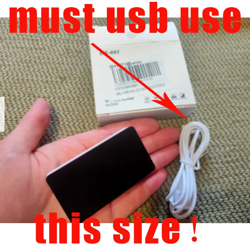 Светодиодный зеркало цифровой мини будильник Повтор Настольные часы Wake Up немой