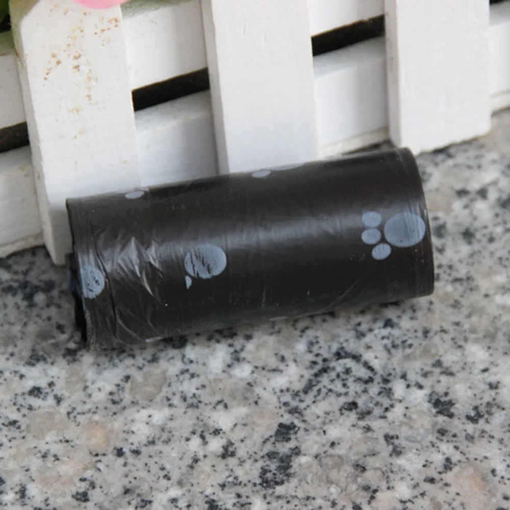 Сумка для мусора 1 рулон с принтом лап кошек и собак | Дом сад