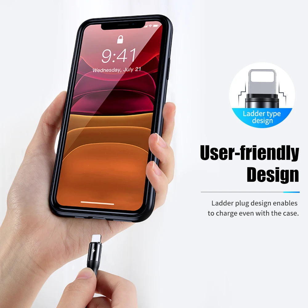 ROCK USB кабель для iPhone 11 XS Max XR X 8 7 6 Xiaomi Samsung зарядное устройство 3 в 1 Micro Type C шнур