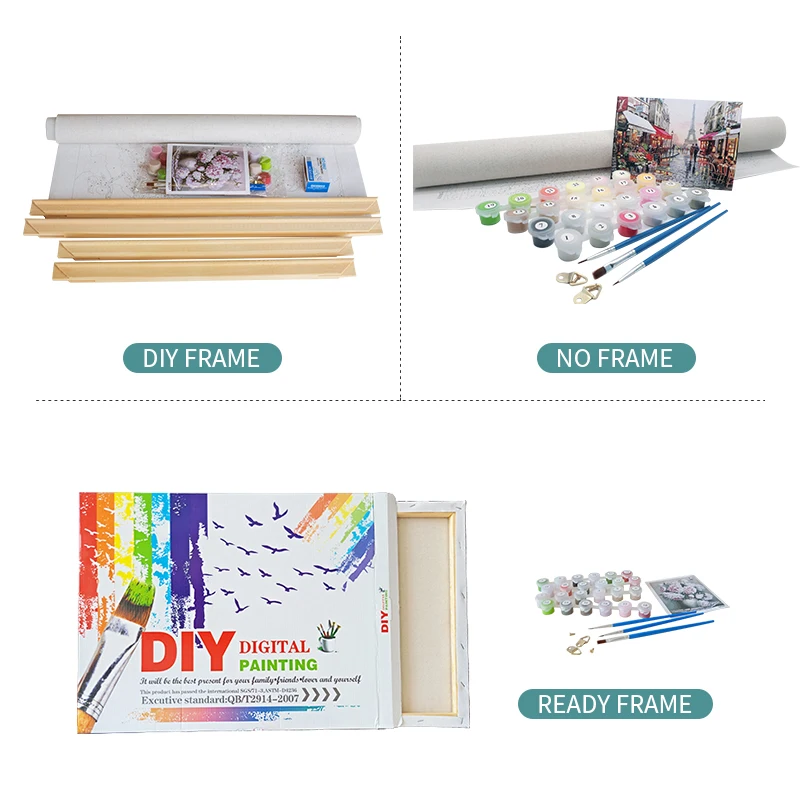 PhotoCustom декорации Краски по номерам DIY цифровой 40 х 50 см Масло ing на холсте Пейзаж