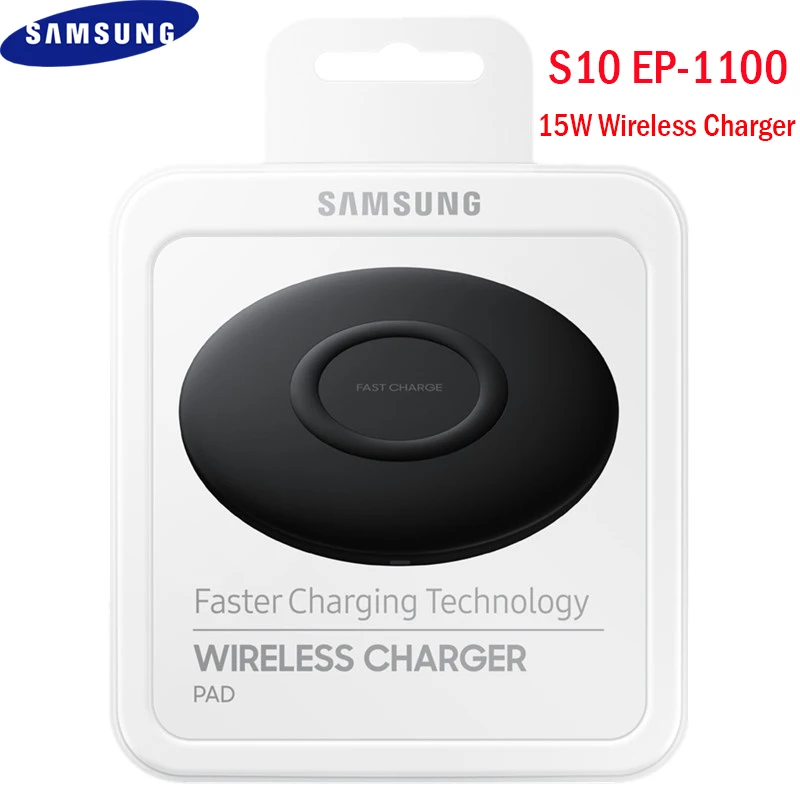 

Оригинальный Samsung S10 EP-P1100 15 Вт Быстрое беспроводное зарядное устройство Qi для Galaxy S20 S10 S9 S8 Plus S20 Ultra Note 20 Ultra 10 Pro 8 9