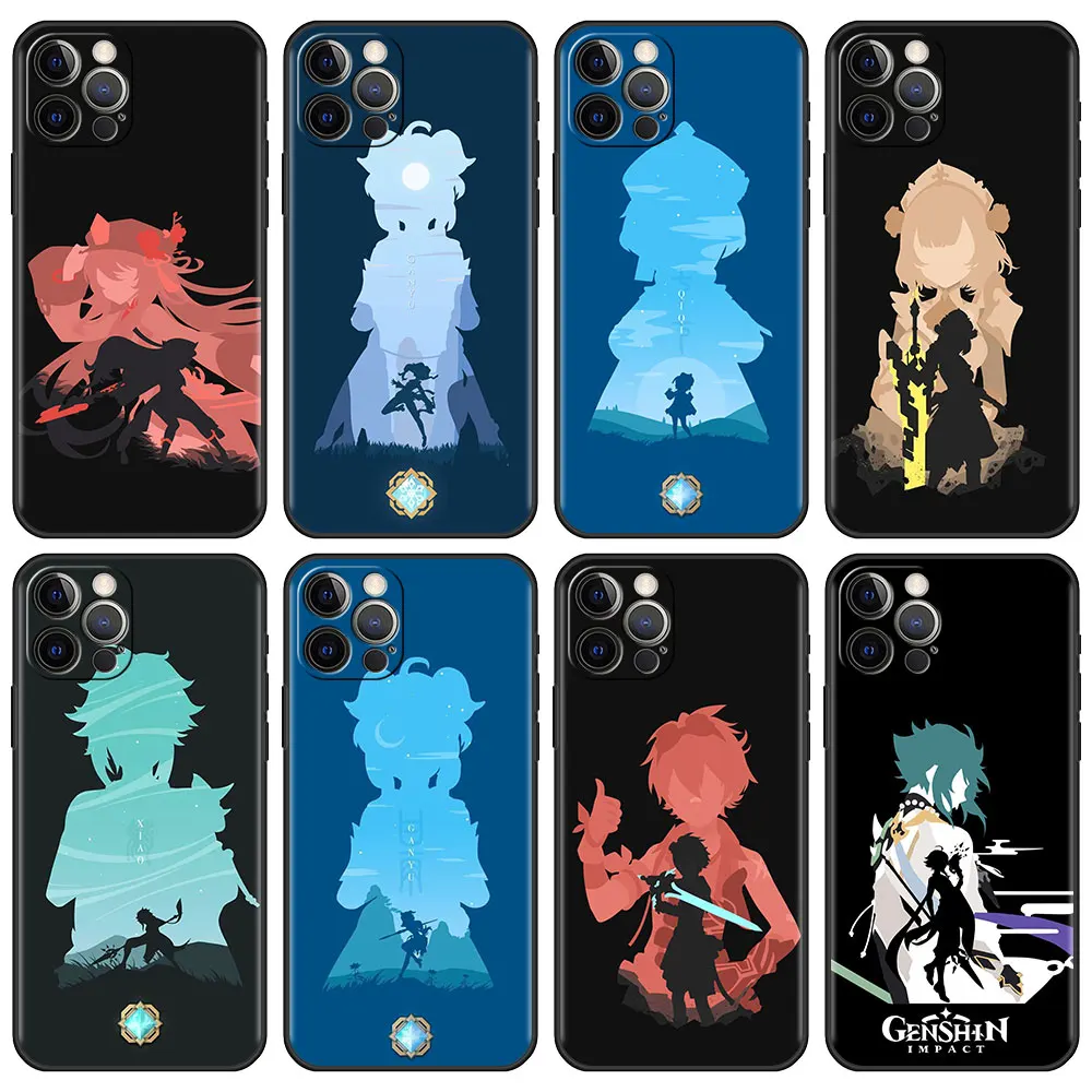 

Phone Cover For Apple iPhone 13 6.1 inches 11 Pro 12 Mini 7 8 6 6S Plus XS Max XR SE 2020 X XS 5 5S Case Genshin Impact Anime