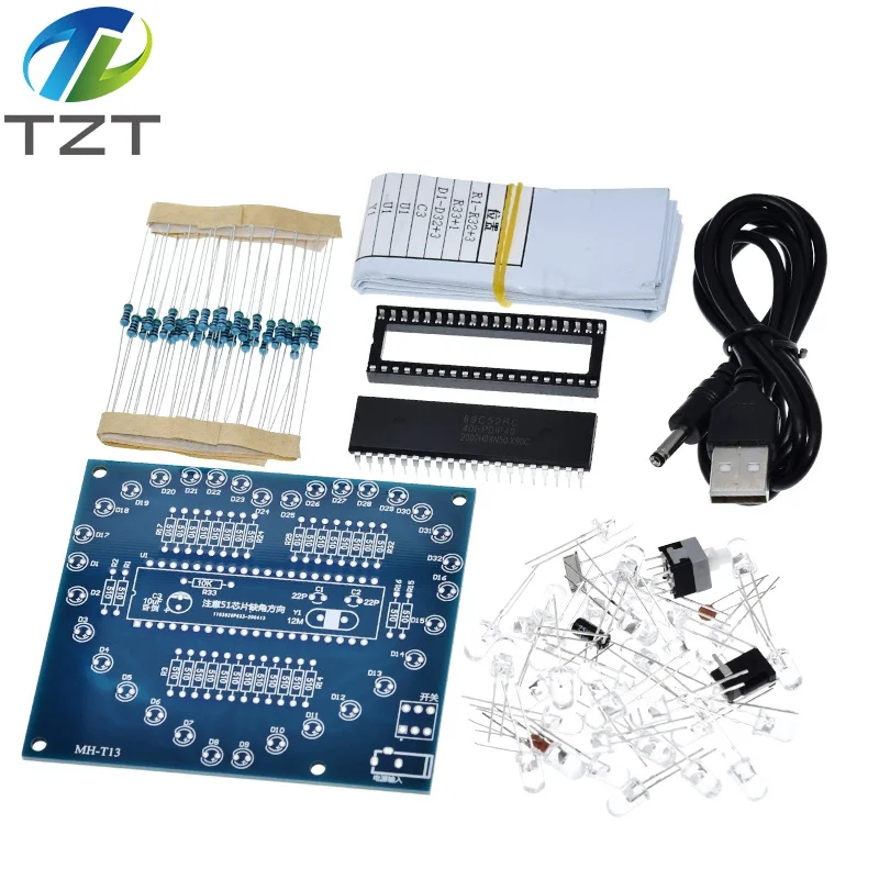 DIY Электронный комплект сердце Форма красочные блики светодиодный модуль RGB