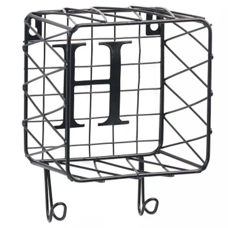 Multifunctional LOVE HOME Letter Iron Grid Hanging Mesh Storage Rack With Hook Wall Home Decor Decorative Shelf Towel Key | Дом и сад