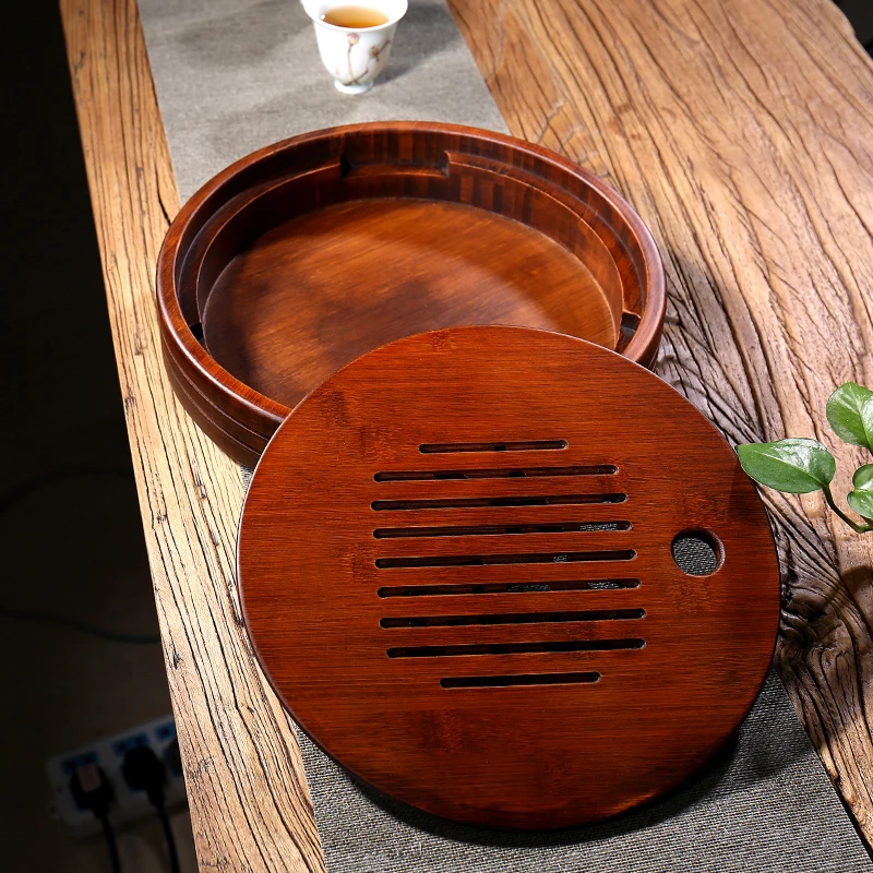 

tea plate household bamboo water storage type Yixing kungfu tea set tea sea tea table accessories Xiangfu tea plate