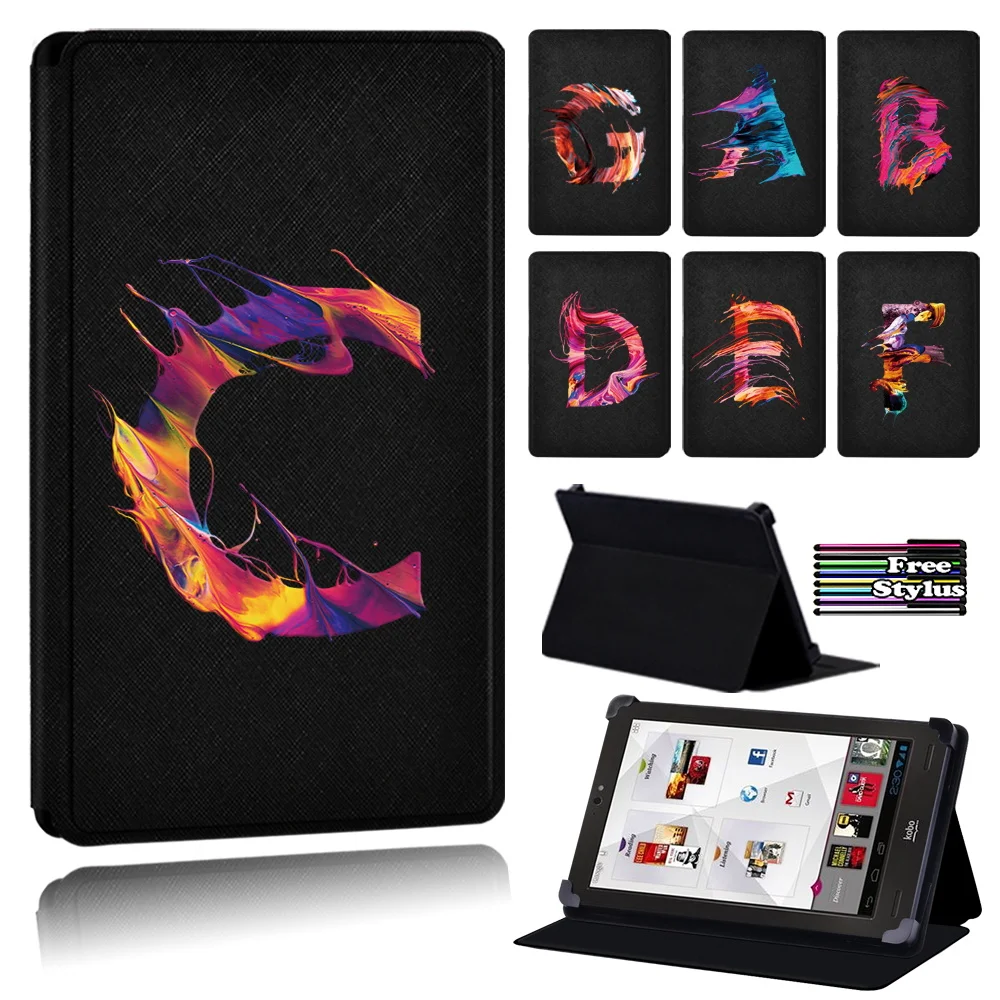 

Tablet Case for Kobo Arc 10.1 HD/Kobo Arc 7 Shockproof Leather Universal Cover Case + Free Stylus