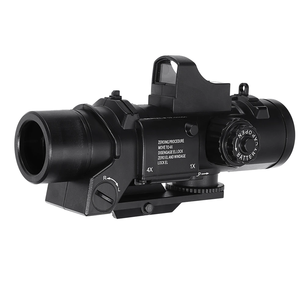 

4x Magnifier Scope Red Dot Sight For Jinming Gel Ball Blaster Water Accessories Magnifier Scope Red Dot Sight