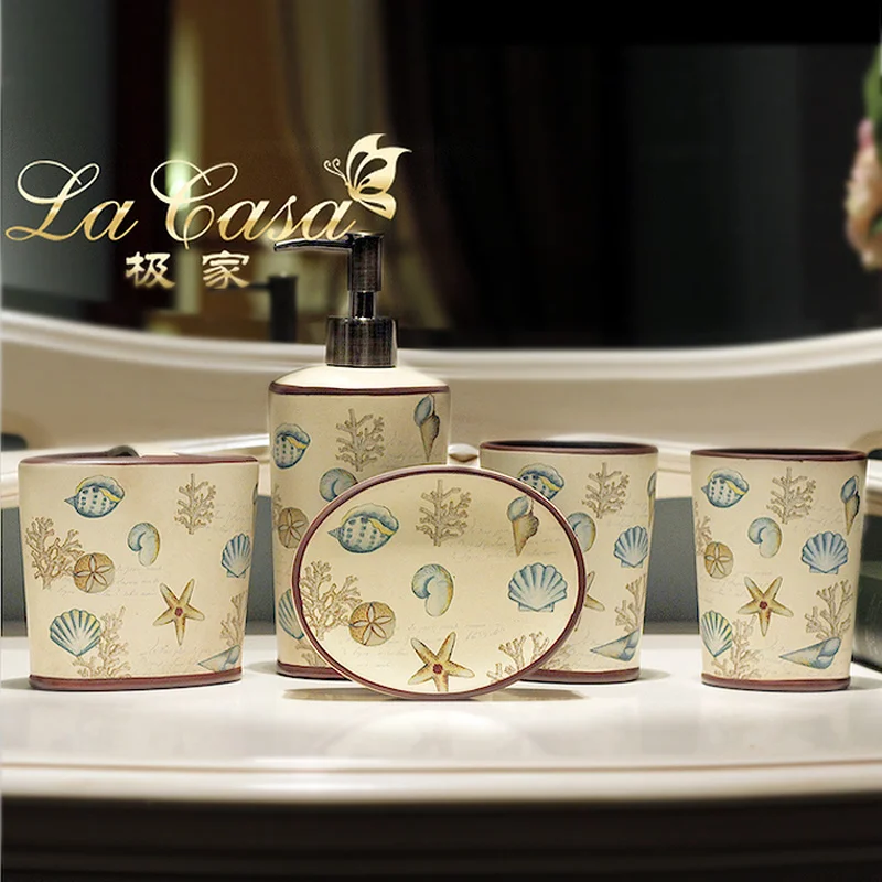 Популярные творческие аксессуары для ванной комнаты Набор Мыла диспенсер зубная