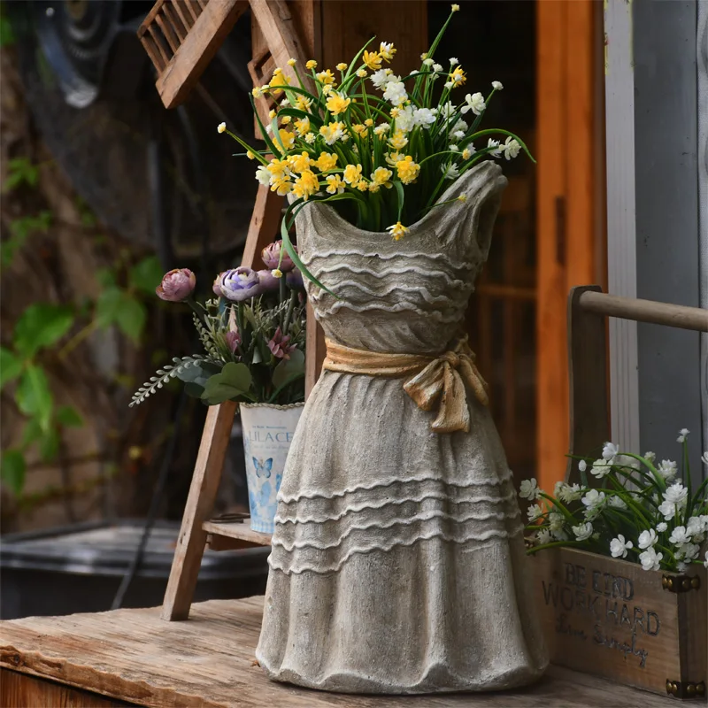 Новое платье модный креативный пасторальный уличный садовый и большой цементный