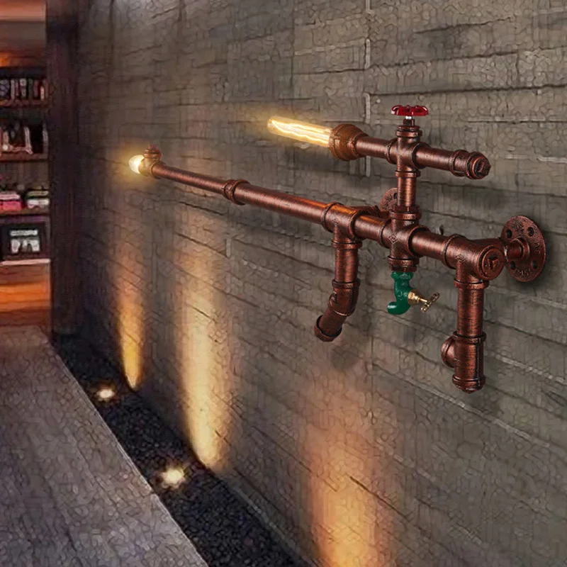 Настенная лампа в стиле индастриал креативный светильник лофт для шестерни