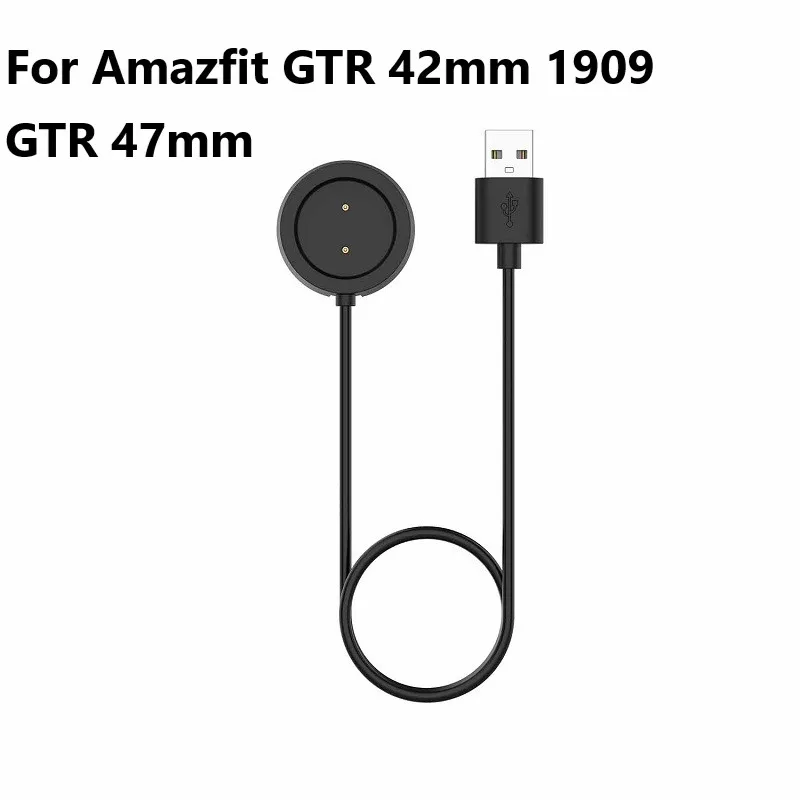 For Amazfit GTR Зарядное устройство USB док-станция для Xiaomi AMAZFIT Pace/Bip A1608/A1607/A1702/A1712/A1807/A1913/stratos 2/GTR 42 мм 47 мм зарядное устройство для часов - Цвет: For Amazfit GTR