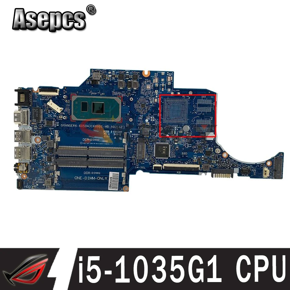 

Akemy For Hp 240 G7 14-CK Laptop Motherboard 6050A3166001-MB-A02 mainboard W/ i5-1035G1 UMA 100% Tested Fast Ship