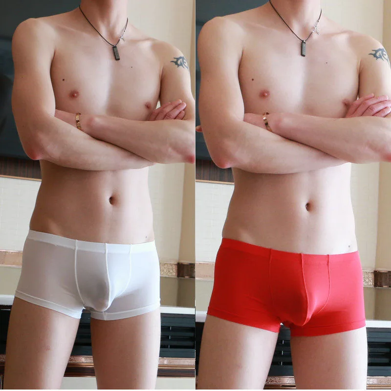 5/3/pcs/Lot  Men's Underwear Boxer Mesh Men's Ice Silk Ventilation Breathable Cool Men's Underwear Mesh Shorts