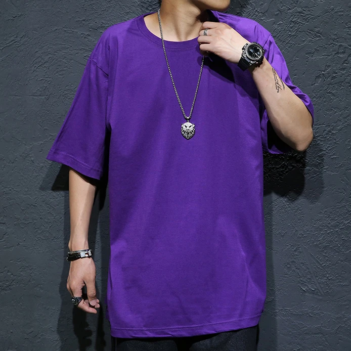 Мужские футболки летняя мужская однотонная хлопковая футболка в стиле хип хоп