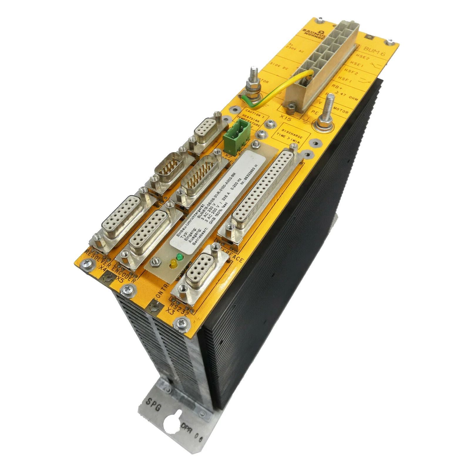 

BUM618-12/18-31-R-1100-A009-SM Используется Инвертор Baumuller