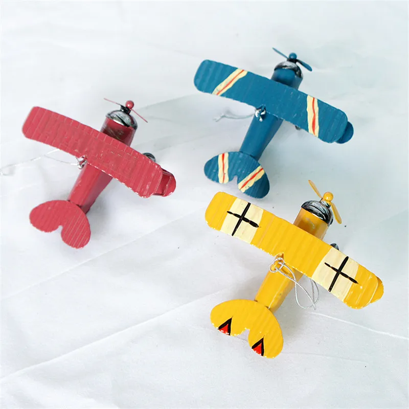 Винтажная модель самолета из металла планер биплан Aeromodelo домашнее свадебное