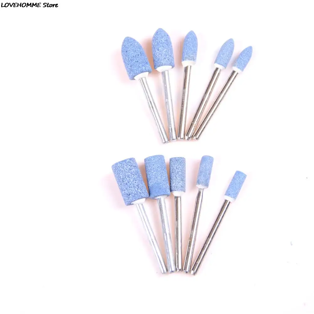 

ZLinKJ 10pc/lot Blue Multi Tool Abrasive Mounted Stone Set Rotary Grinding Burr Wheel 1/8 Shank Grinder Power Tools