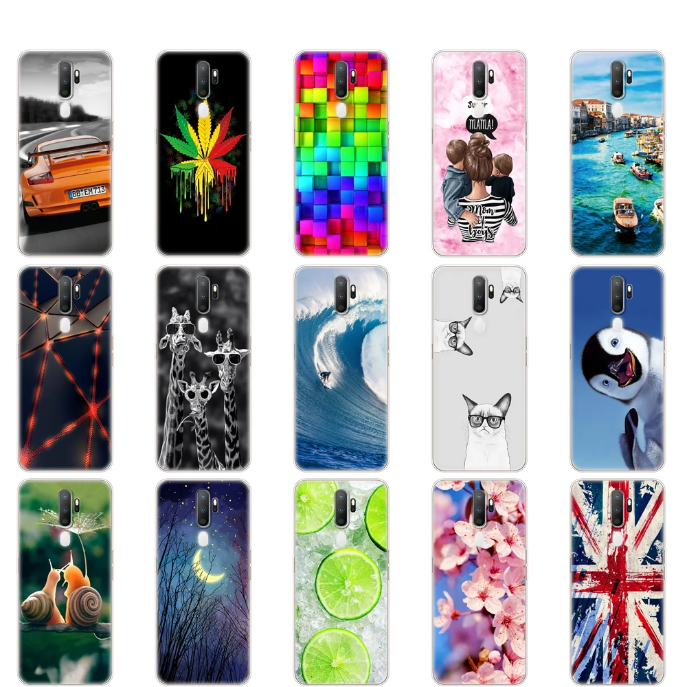 Чехол для Oppo A9 A5 2020 мягкий чехол из ТПУ задняя крышка телефона OPPOA9 OPPOA5 A 9 5