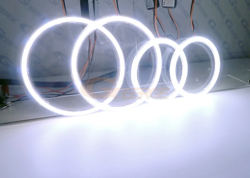 Отличный ультра яркий COB комплект светодиодов глаза ангела halo кольца дневной