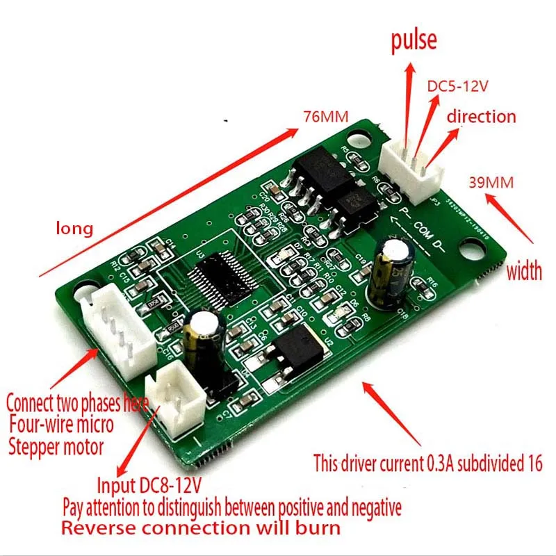 

Микро шаговый двигатель для перемещения скользящего стола, скользящего стола + шаговый привод + контроллер 4 режима движения с ограничением
