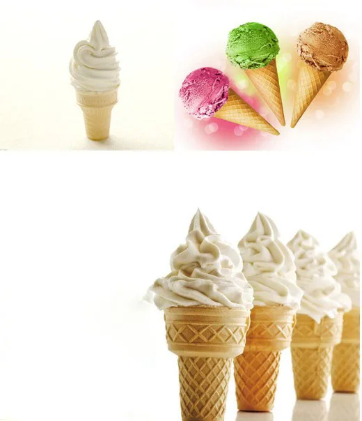 10 шт./компл. мягкий конус для мороженого плоский держатель чашки предварительно