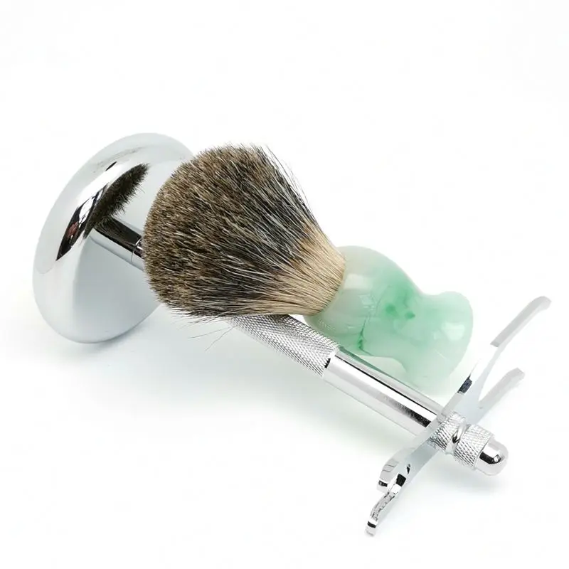 TEYO чистый Барсук щетка для бритья волос и подставка набор идеально подходит